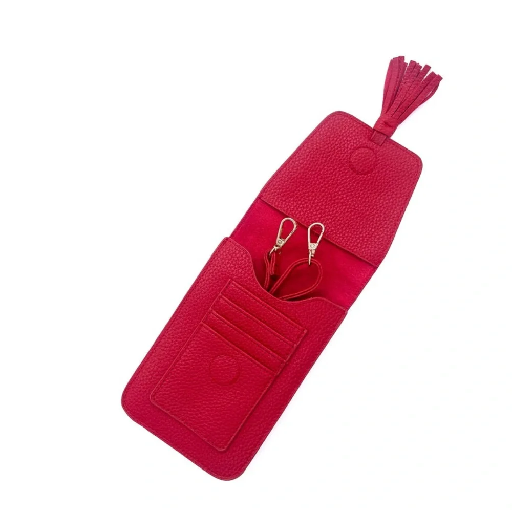 Vegan Leather Red Phone Wallet Bag